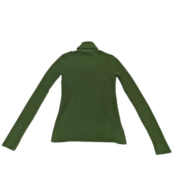 Merona Ribbed Knit Turtleneck Sweater Women’s Size S – Forest Green - Picture 6 of 10
